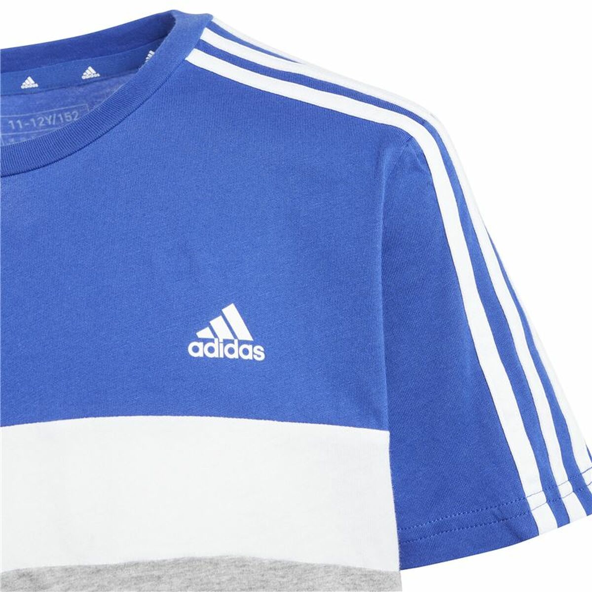 Child’s Short Sleeve T-Shirt Adidas 3S Tib Blue