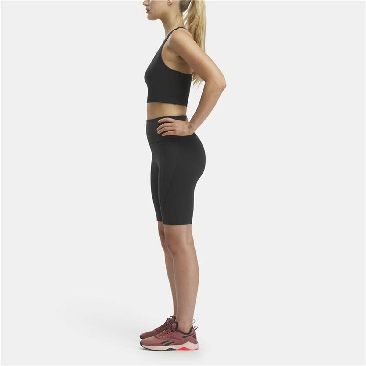 Sport leggings for Women Reebok Identity Sl Fitted Short Black