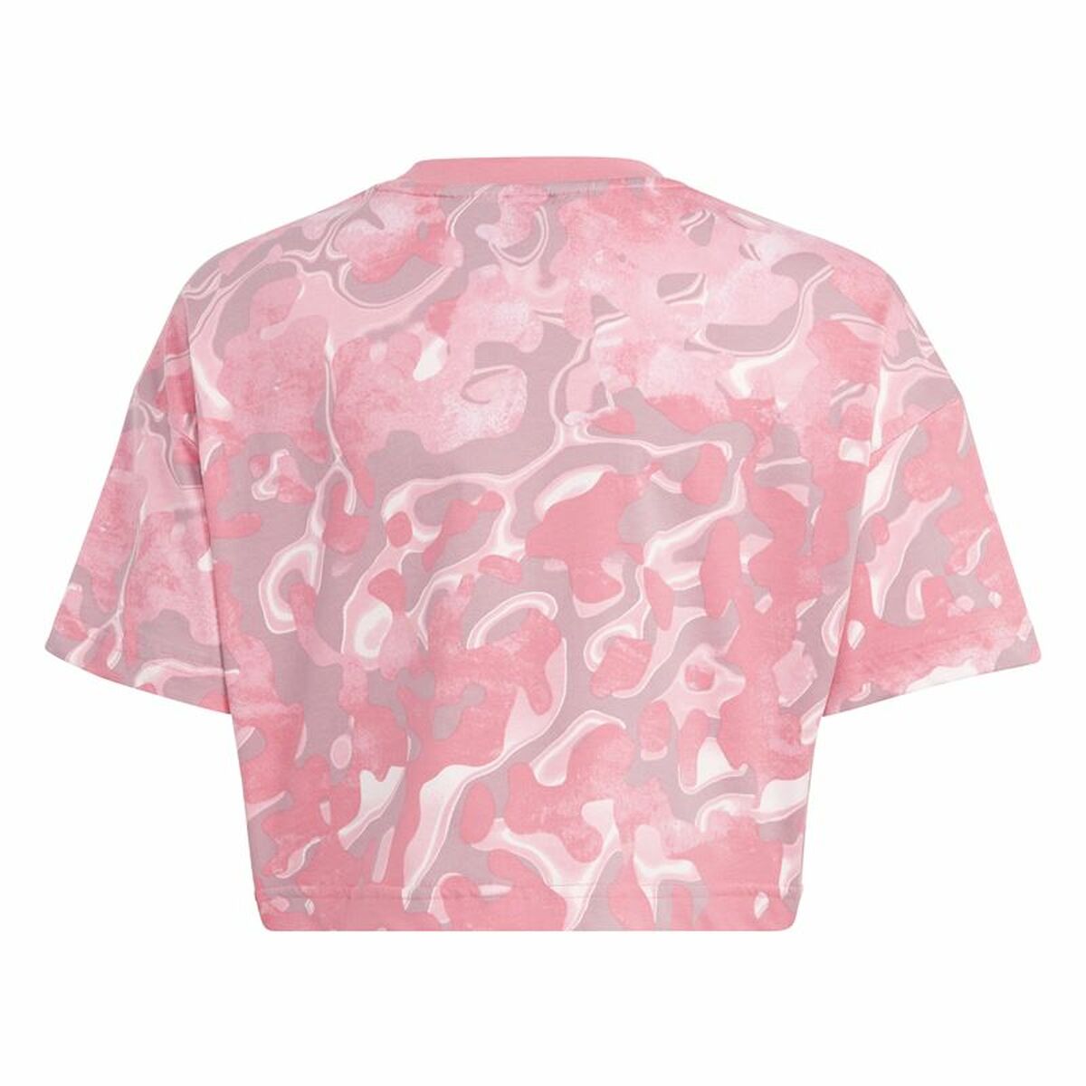 Child’s Short Sleeve T-Shirt Adidas Jg Fi Aop Pink