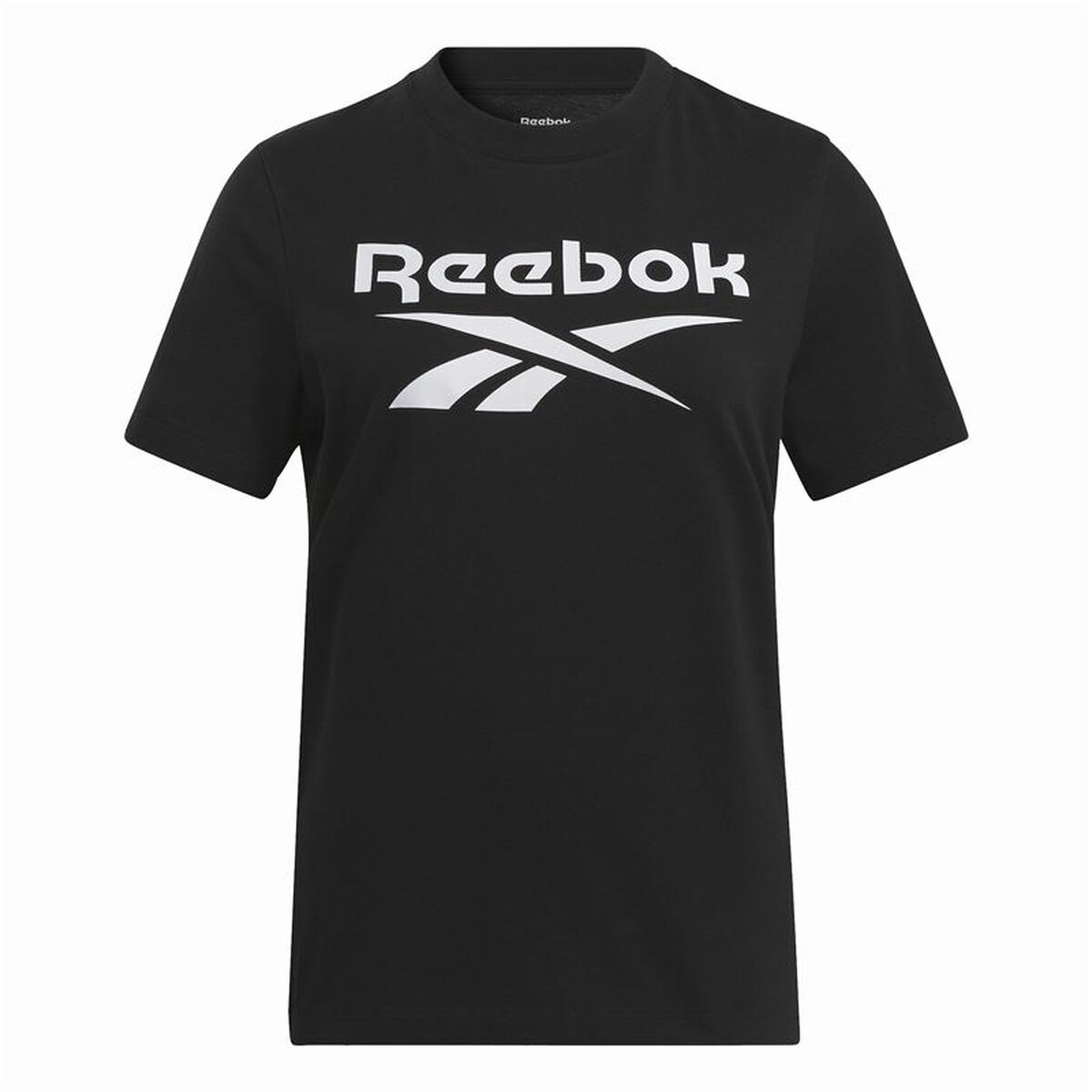 Womenâs Short Sleeve T-Shirt Reebok Identity Big Logo Black