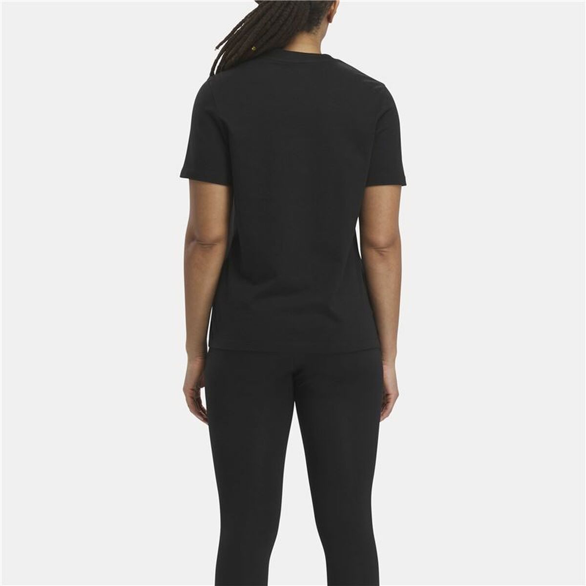 Womenâs Short Sleeve T-Shirt Reebok Identity Big Logo Black
