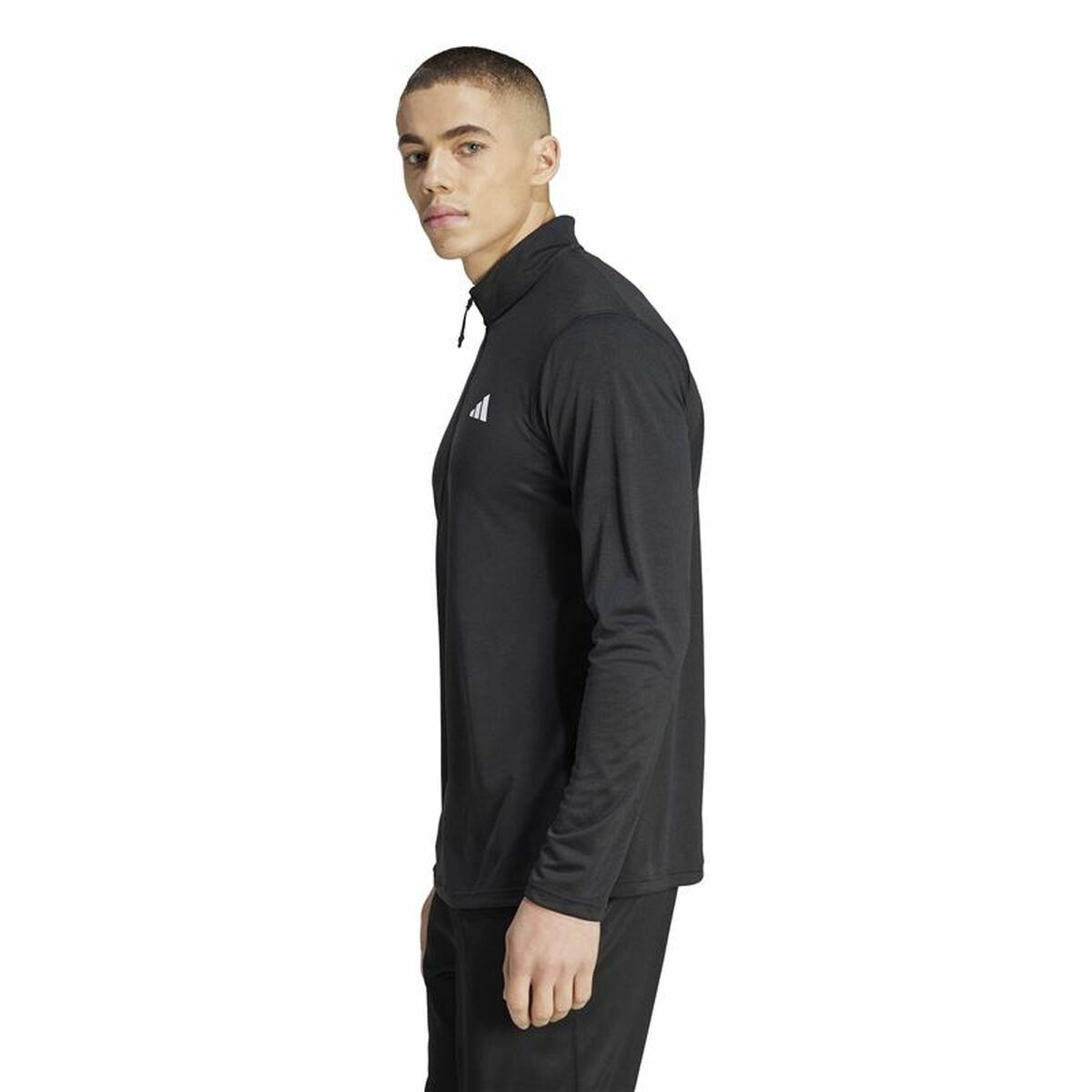 Training Sweatshirt for Adults Adidas Tr-Es+ 1I4Zip Black