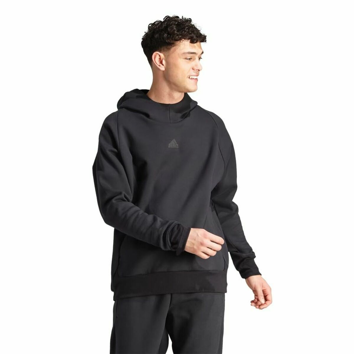 Men’s Sweatshirt without Hood Adidas Z.N.E. Pr Black