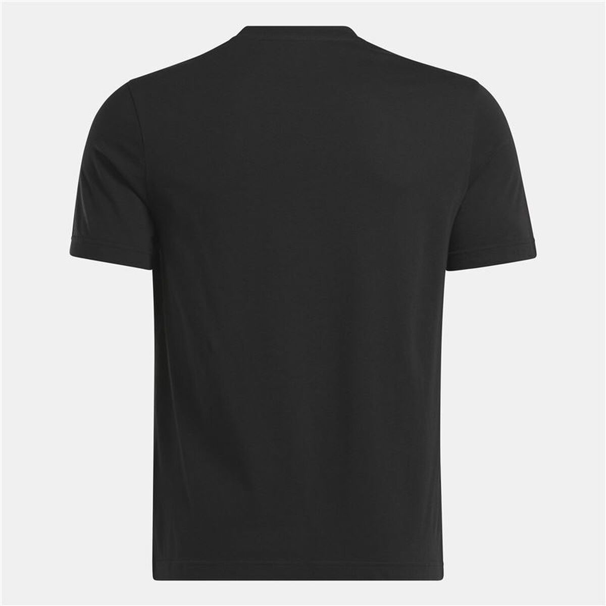 Mens Short Sleeve T-Shirt Reebok Identity Big Stacked Logo Black S