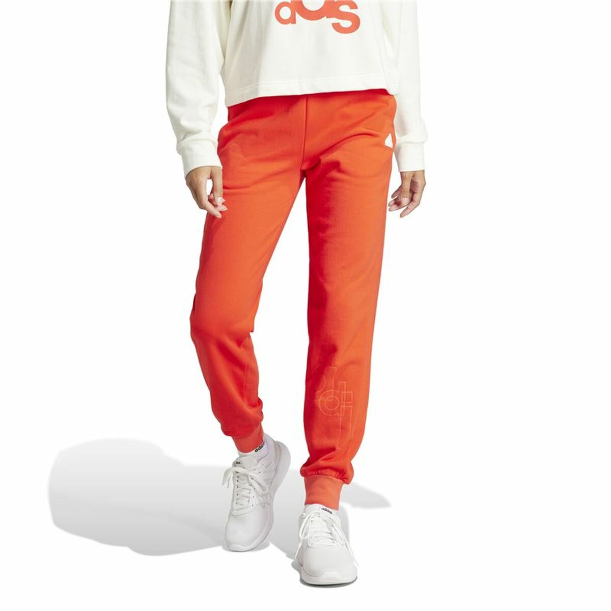Long Sports Trousers Adidas Bluv Red Lady