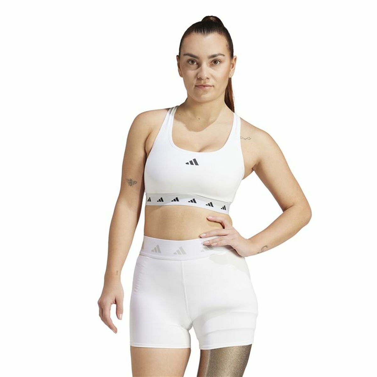 Sports Bra Adidas Essentials White