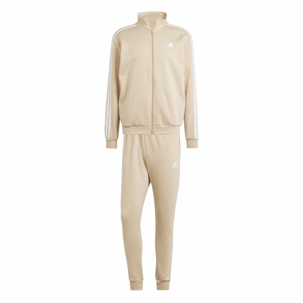 Children’s Tracksuit Bottoms Adidas 3Stripes Beige Light brown