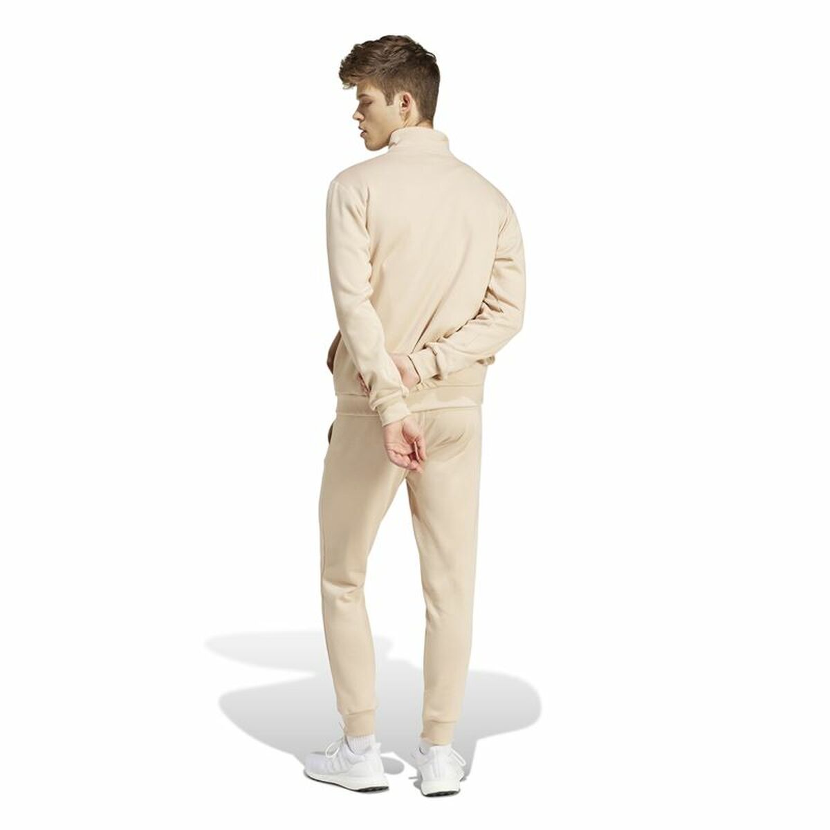 Children’s Tracksuit Bottoms Adidas 3Stripes Beige Light brown