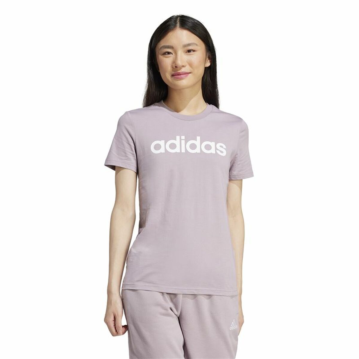 Womens Short Sleeve T-Shirt Adidas Linear (XS)