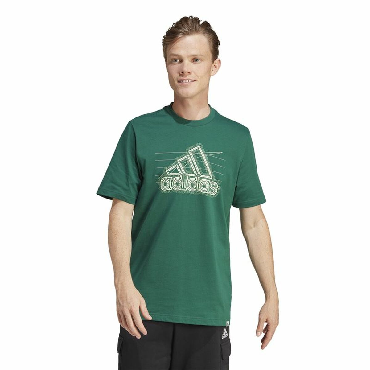 Mens Short Sleeve T-Shirt Adidas Growth Bos XS