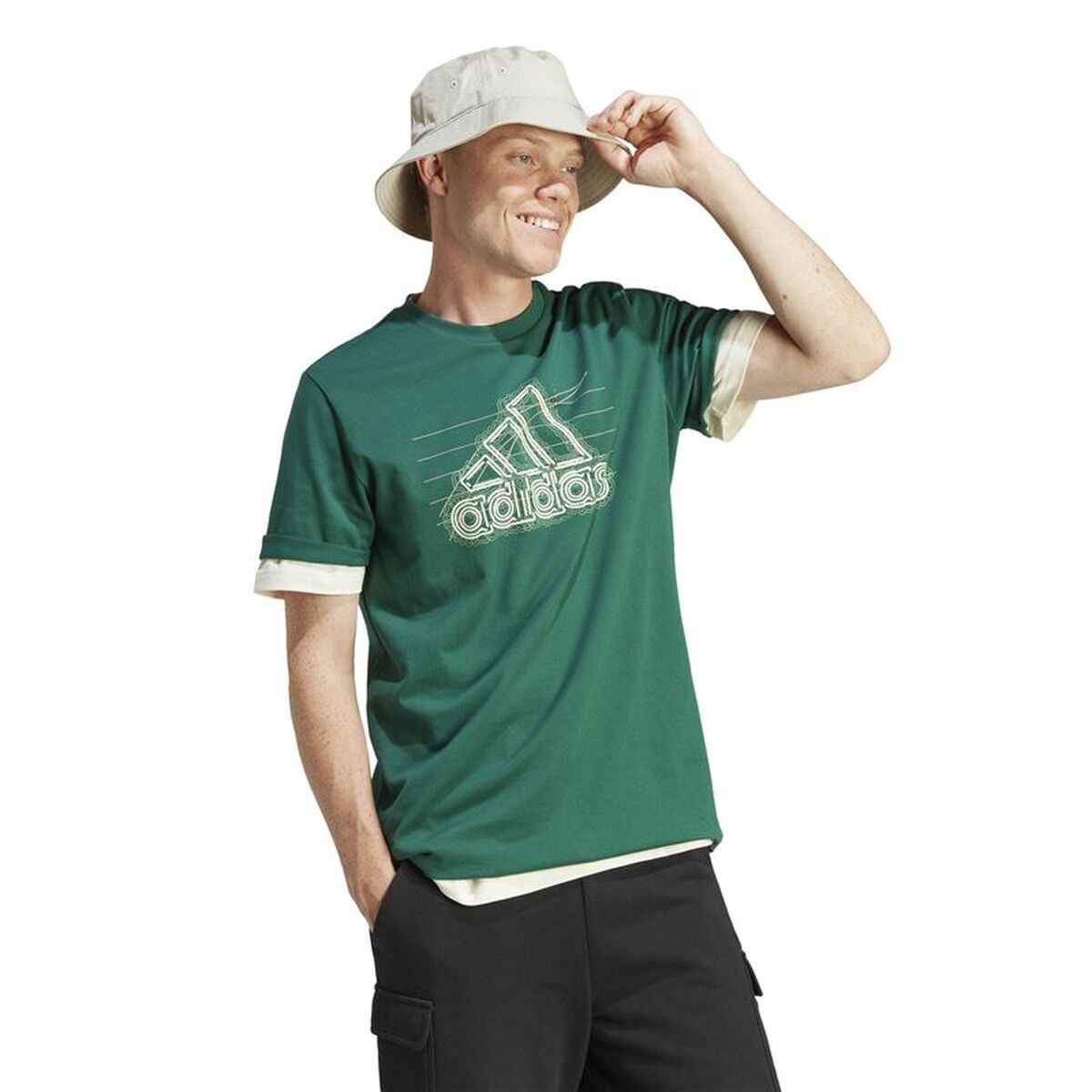 Mens Short Sleeve T-Shirt Adidas Growth Bos XS