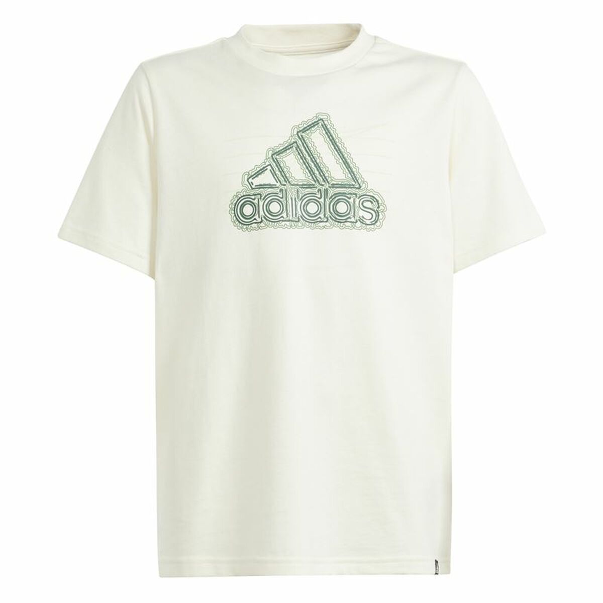 Short Sleeve T-Shirt Adidas Table Growth Beige Short Sleeve T-Shirt Adidas Table Growth Beige