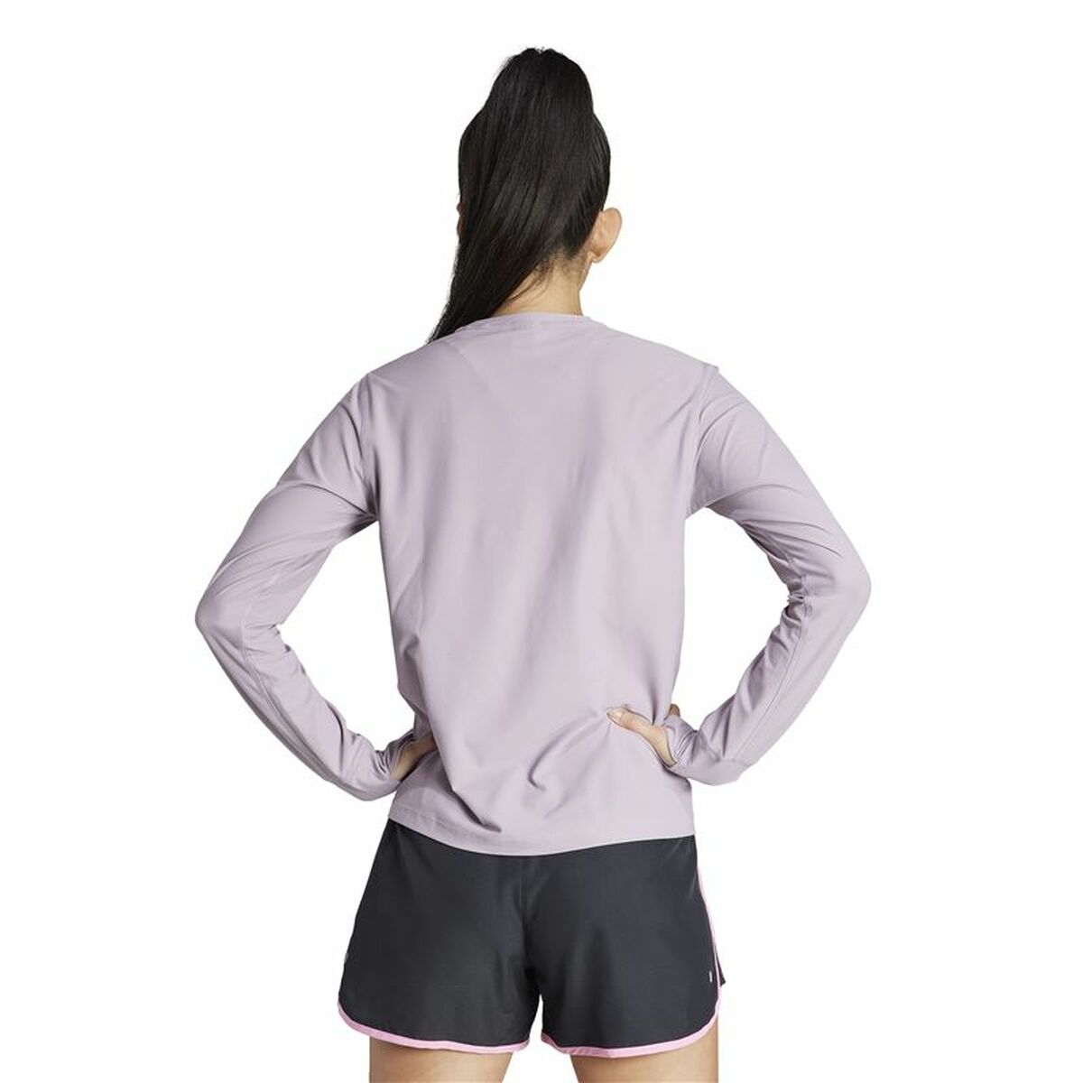 Women’s long sleeve T-shirt Adidas Own the Run Purple