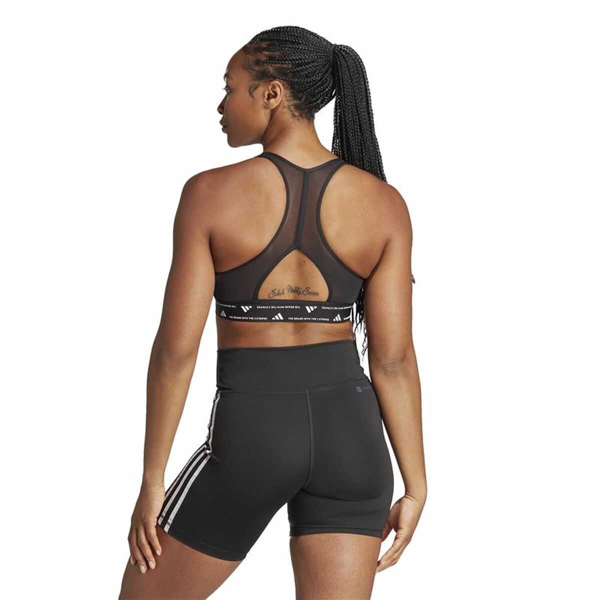 Sports Bra Adidas Essentials Powereact Mid Black