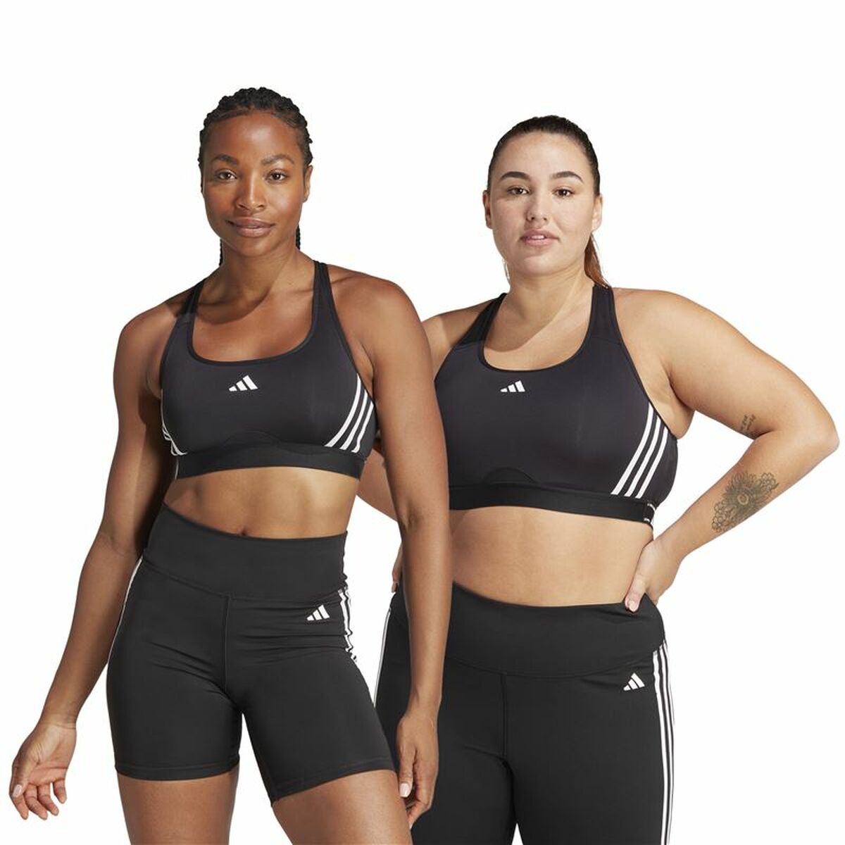 Sports Bra Adidas Essentials Powereact Mid Black