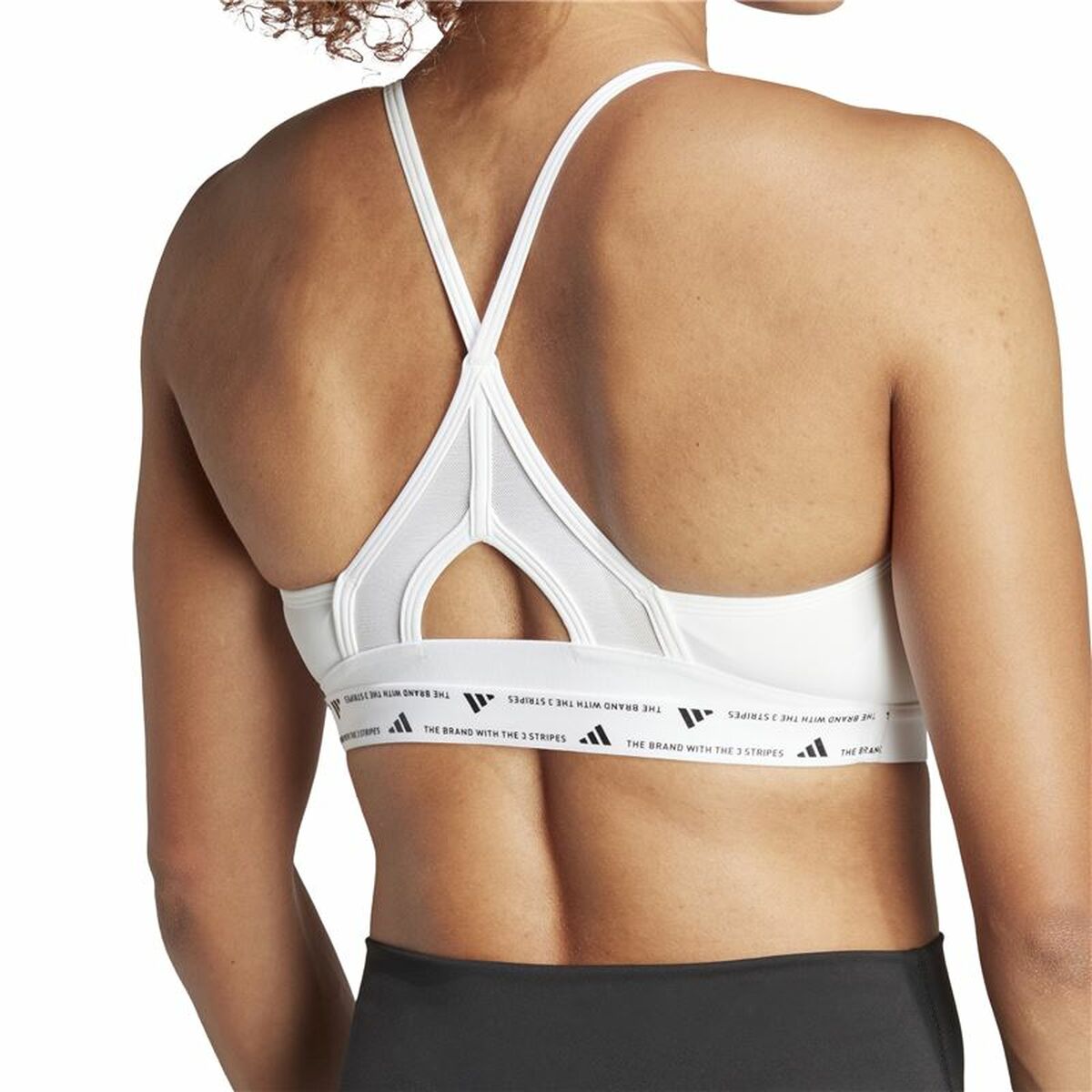 Sports Bra Adidas Essentials Aeroreact 3 White