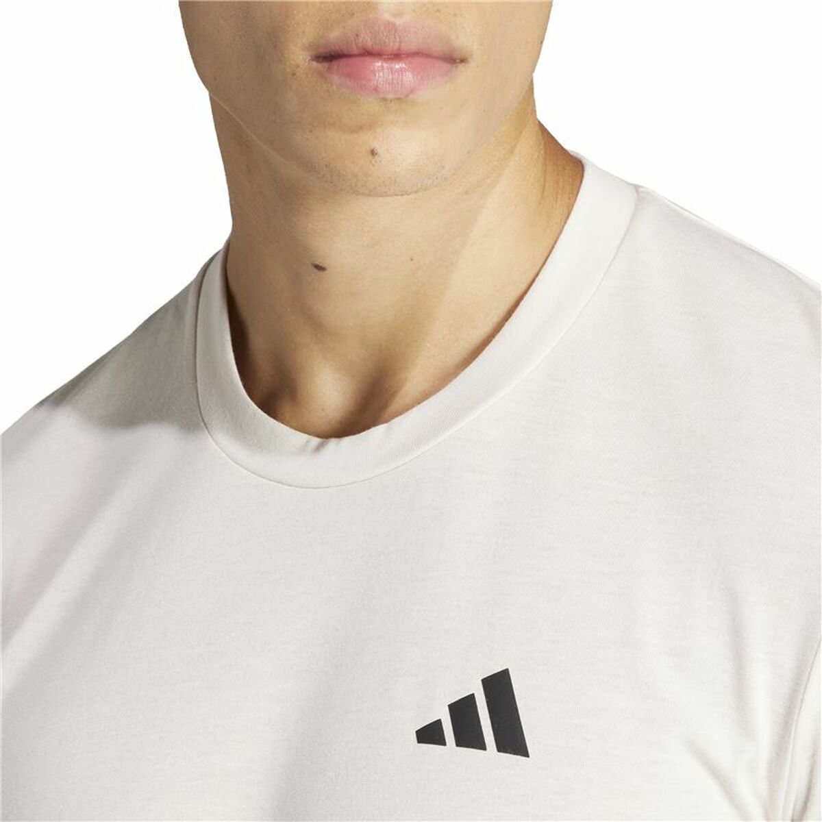 Mens Short Sleeve T-Shirt Adidas Essentials Tr-Es Fr (L)