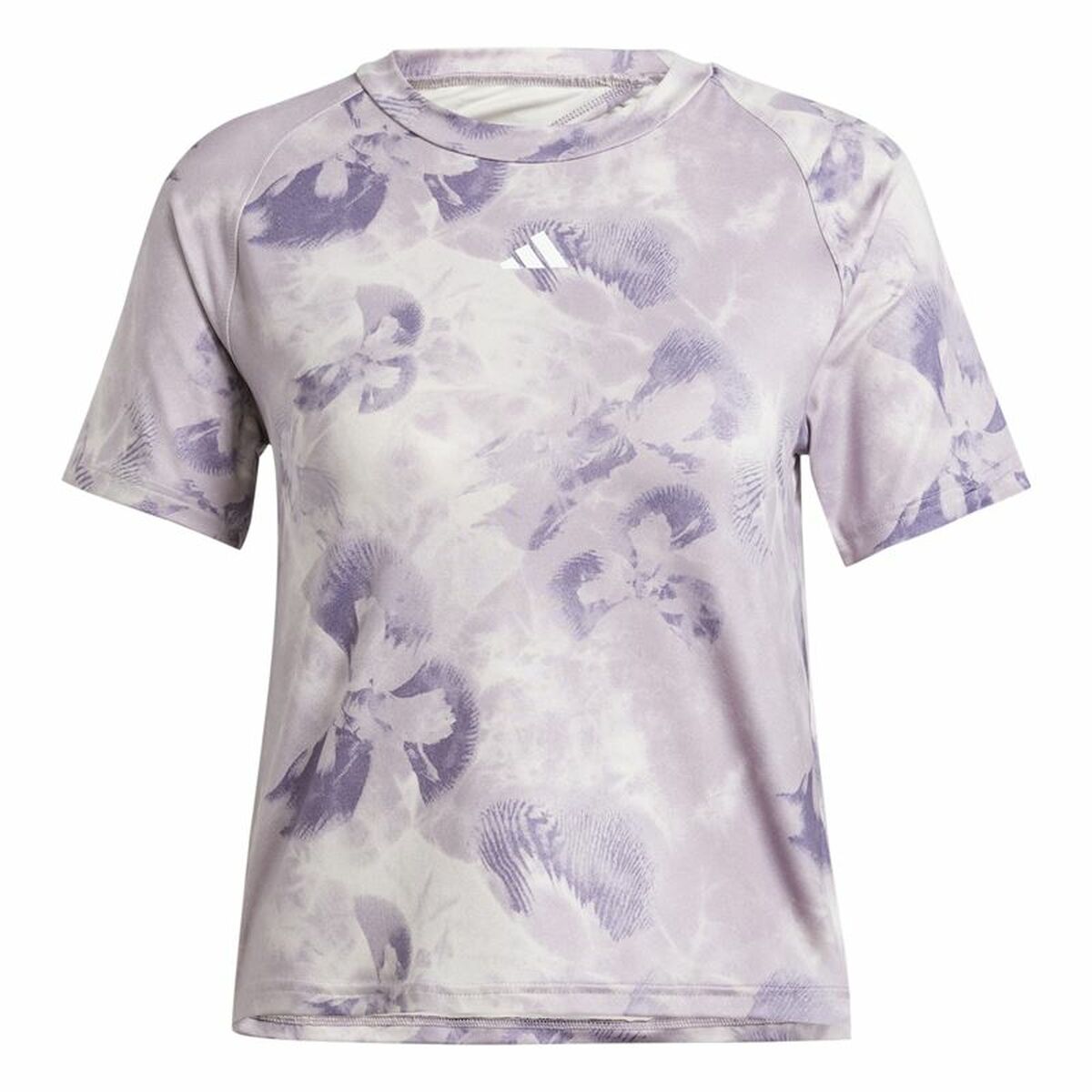 Womens Short Sleeve T-Shirt Adidas Essentials Aop Flower (M)