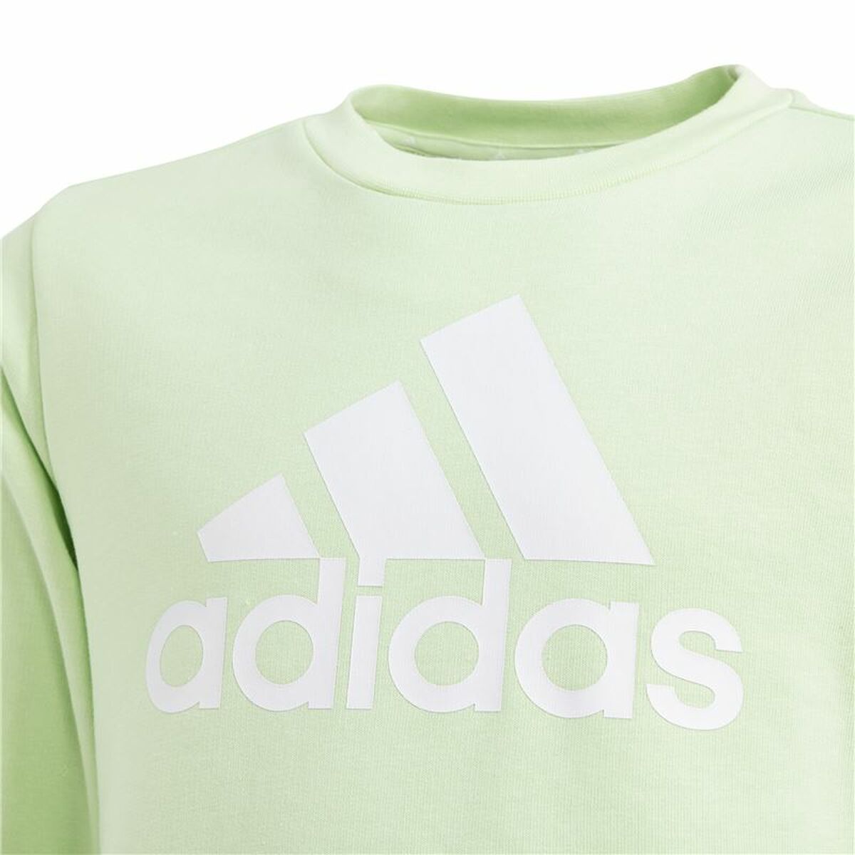 Sweatshirt without Hood Adidas Essentials Green