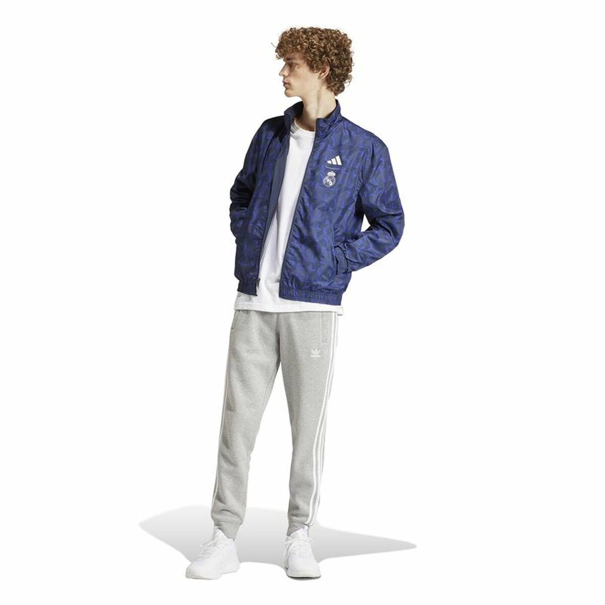 Men’s Sports Jacket Adidas Real Madrid Blue