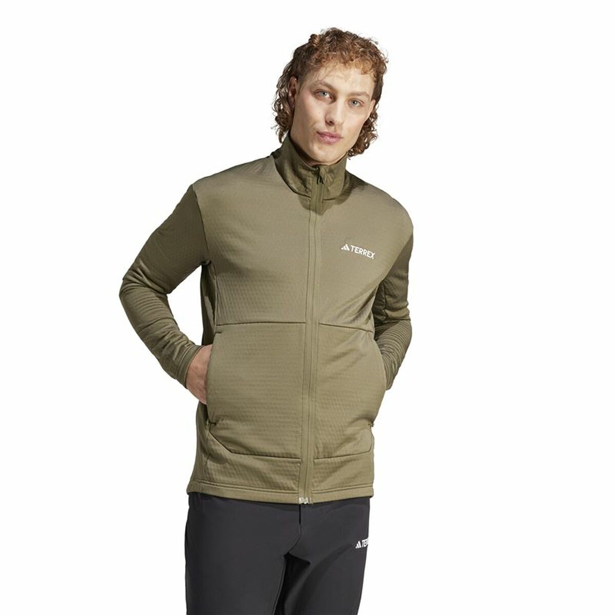 Men’s Sports Jacket Adidas Mt Lt Fl Fz Ja Brown Men