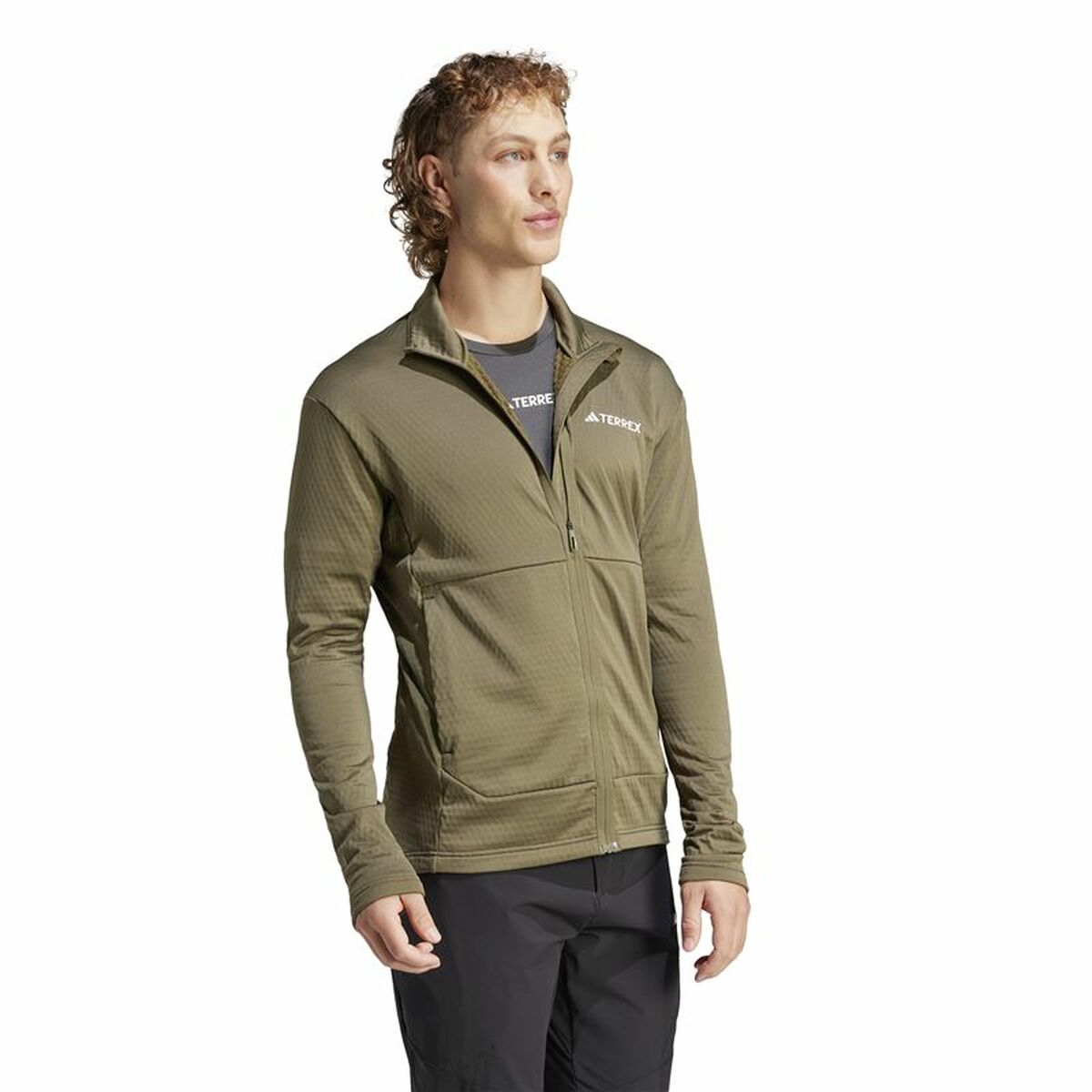 Men’s Sports Jacket Adidas Mt Lt Fl Fz Ja Brown Men