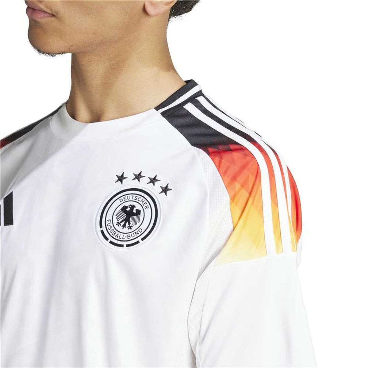 Men’s Short-sleeved Football Shirt Adidas Alemania (XL)