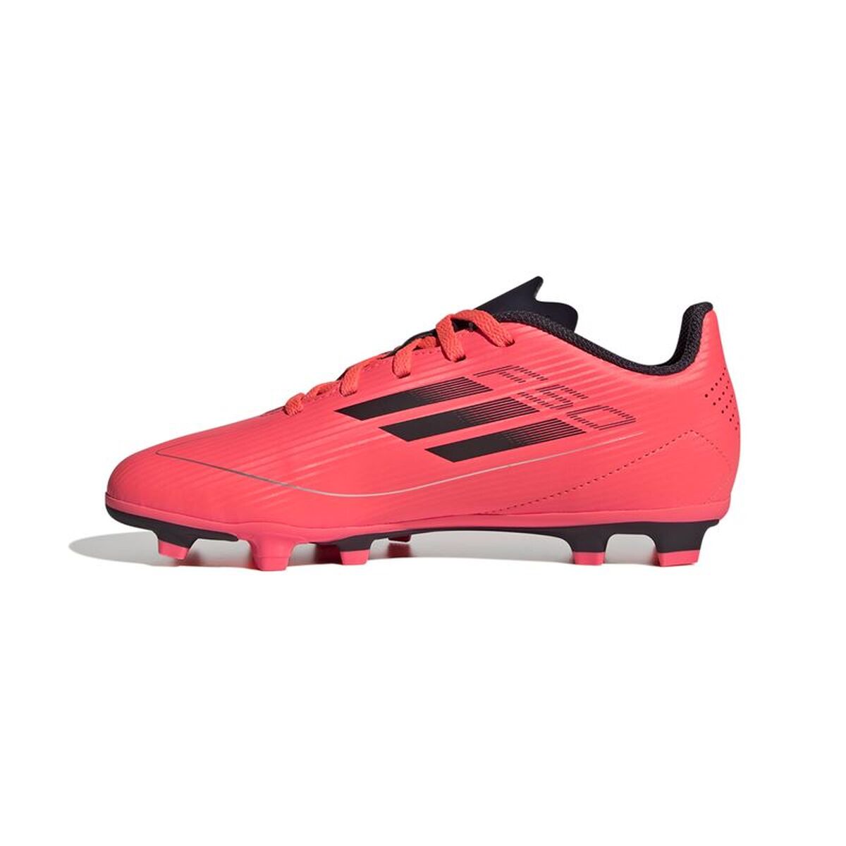Childrens Football Boots Adidas F50 Club FxG Pink Crimson Red