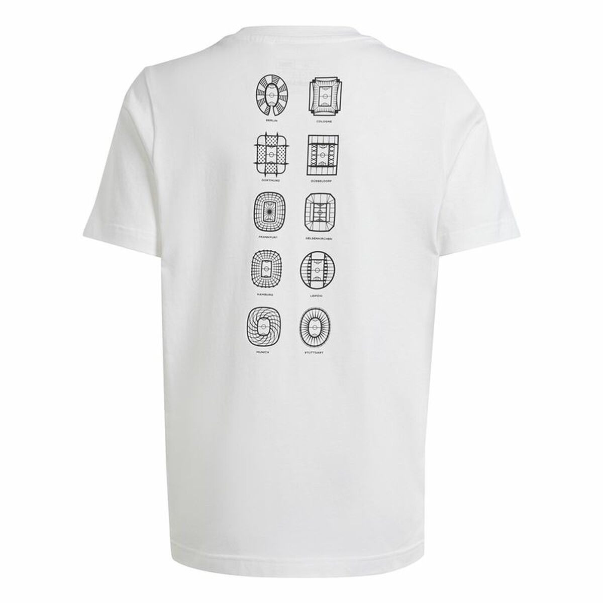 Short Sleeve T-Shirt Adidas EURO 24 White