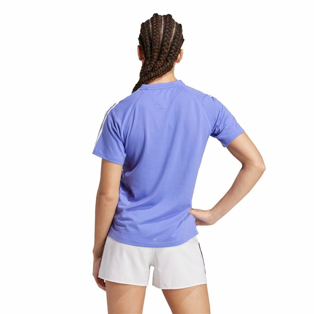 Womens Short Sleeve T-Shirt Adidas Own The Run 3 Bandas