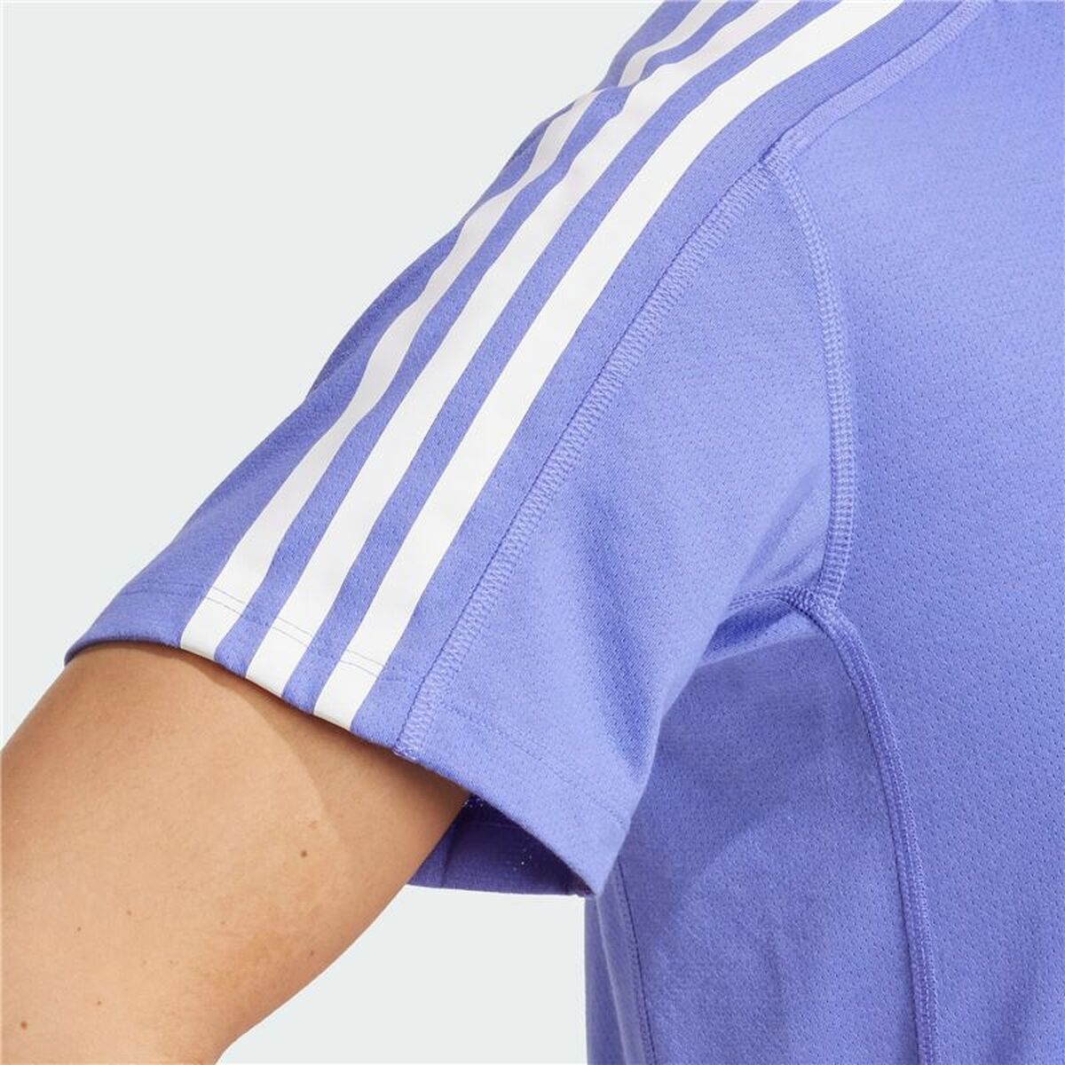Womens Short Sleeve T-Shirt Adidas Own The Run 3 Bandas