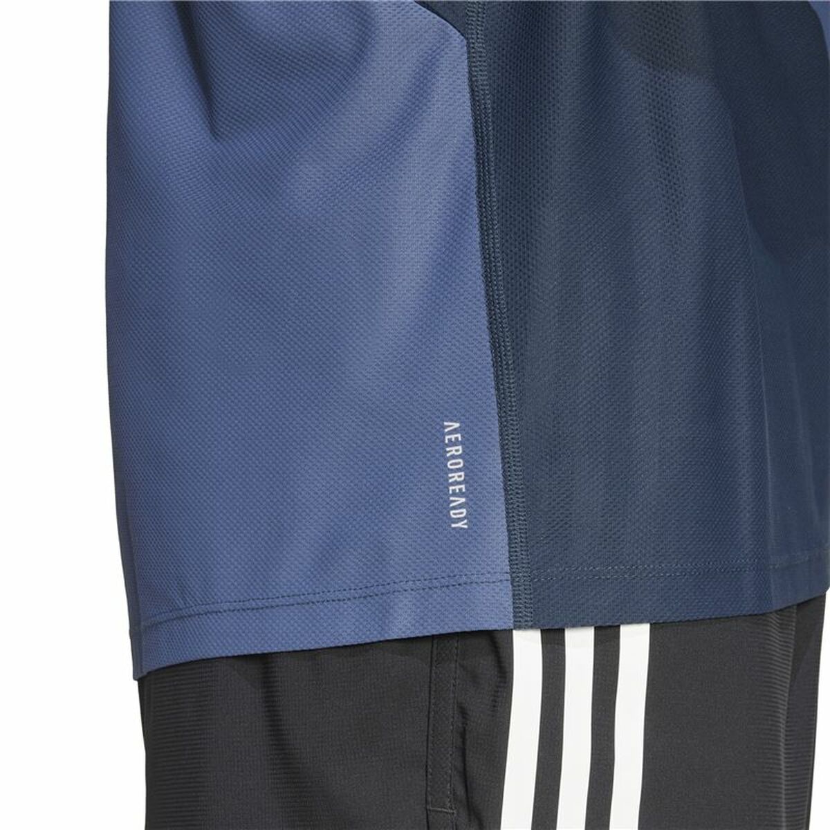 Mens Short Sleeve T-Shirt Adidas Own The Run Colorblock