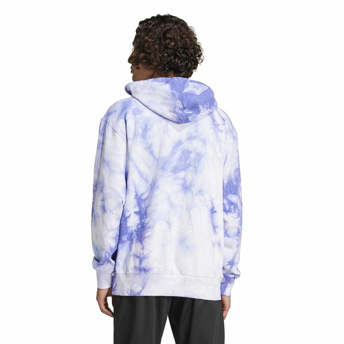 Mens Hoodie Adidas All Szn Fleece Wash Hoodie Blue XS