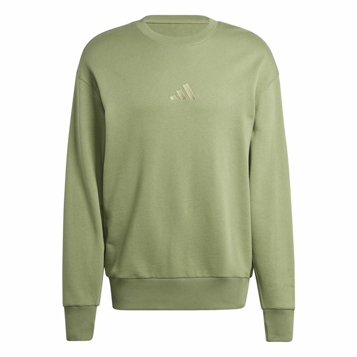 Mens Sweatshirt without Hood Adidas All Szn French Terry Crew Green L Mens Sweatshirt without Hood Adidas All Szn French Terry Crew Green L