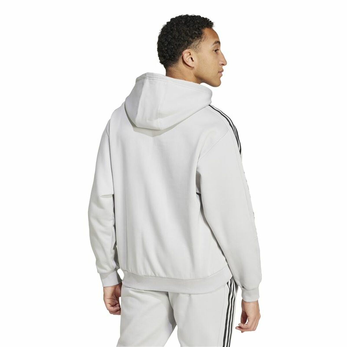 Mens Hoodie Adidas House Of Tiro Fleece Grey XS