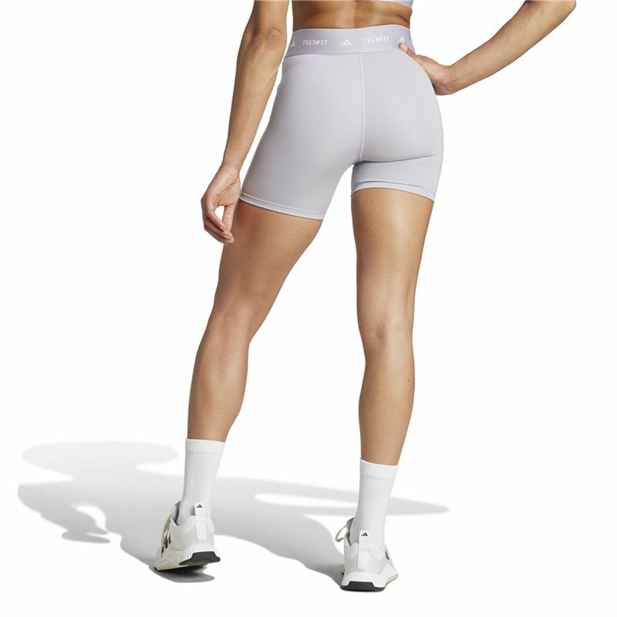 Sport leggings for Women Adidas Techfit Short Grey