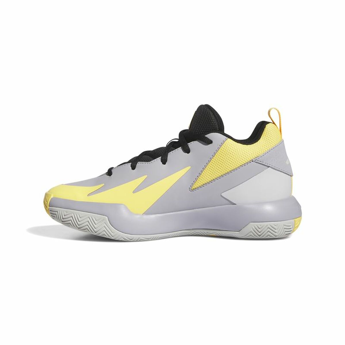 Basketball Shoes for Children Adidas Cross Em Up Select Mid Yellow Grey