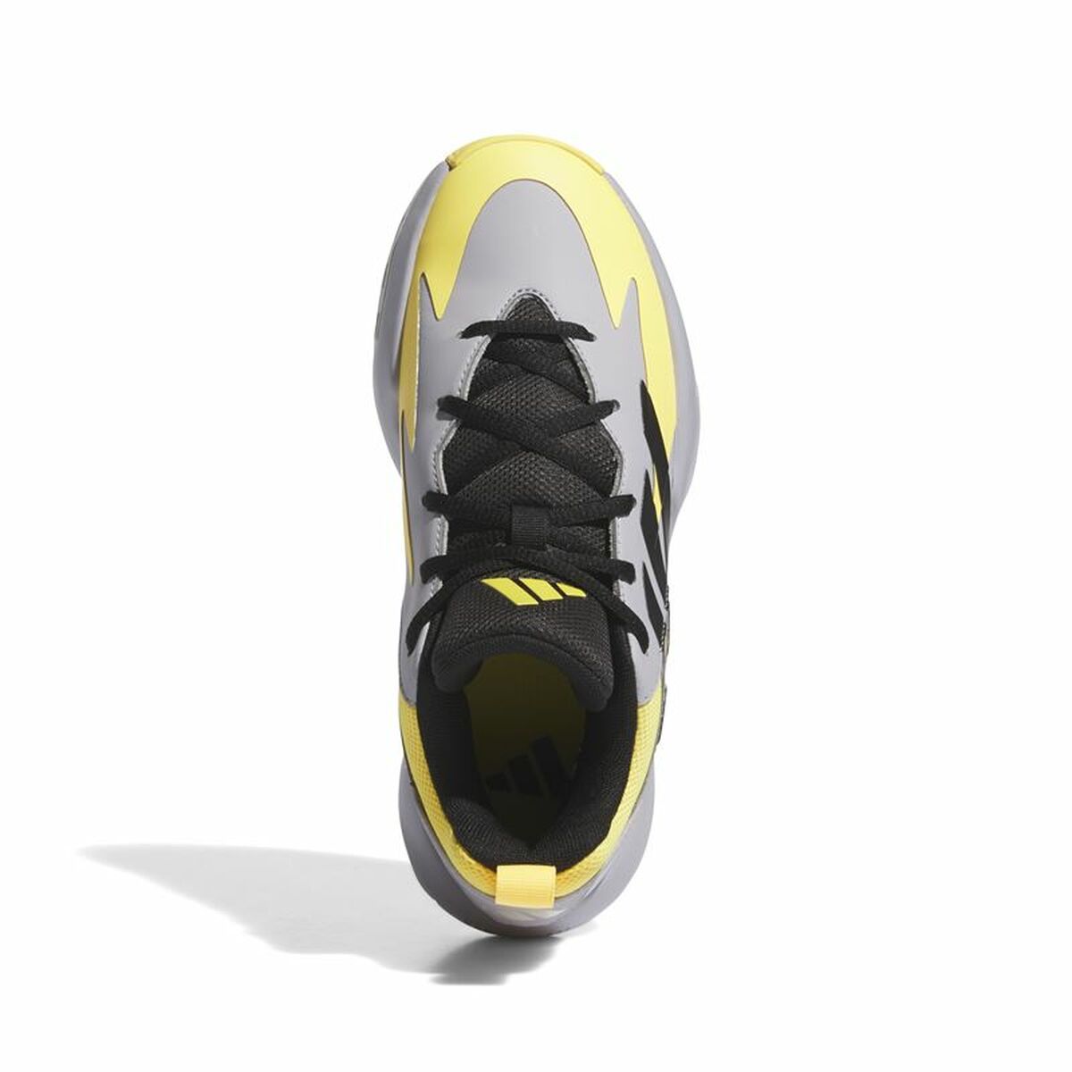 Basketball Shoes for Children Adidas Cross Em Up Select Mid Yellow Grey