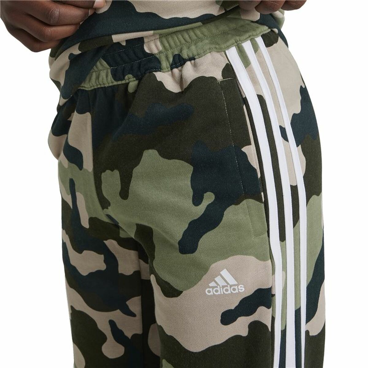 Long Sports Trousers Adidas Essentials Camouflage Unisex