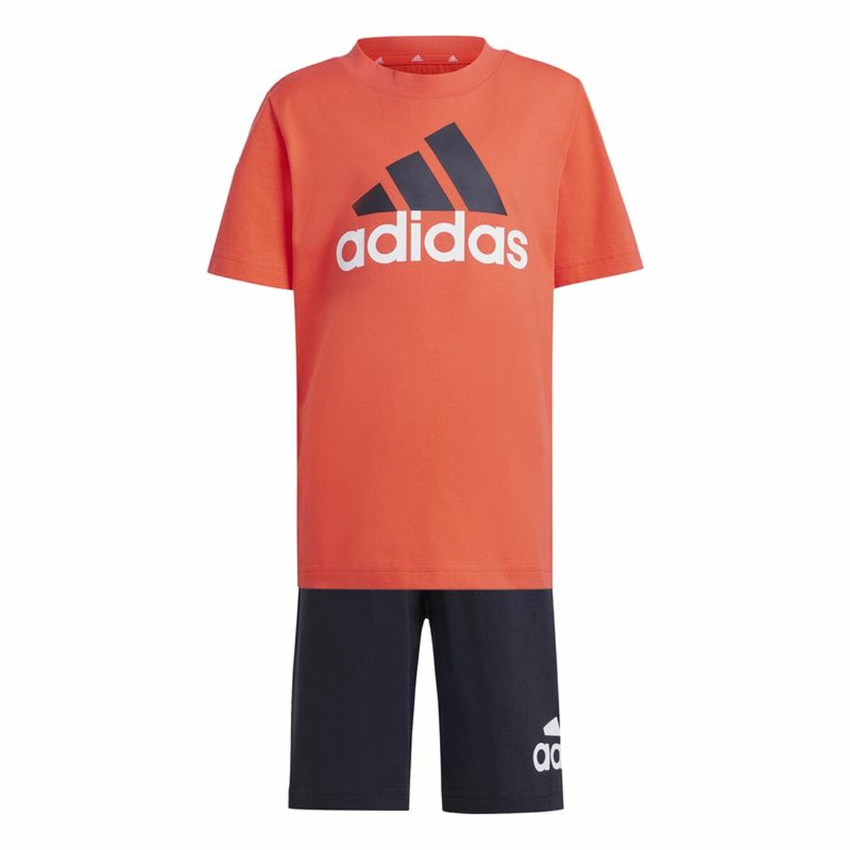 Children’s Sports Outfit Adidas Essentials Black Orange Children’s Sports Outfit Adidas Essentials Black Orange