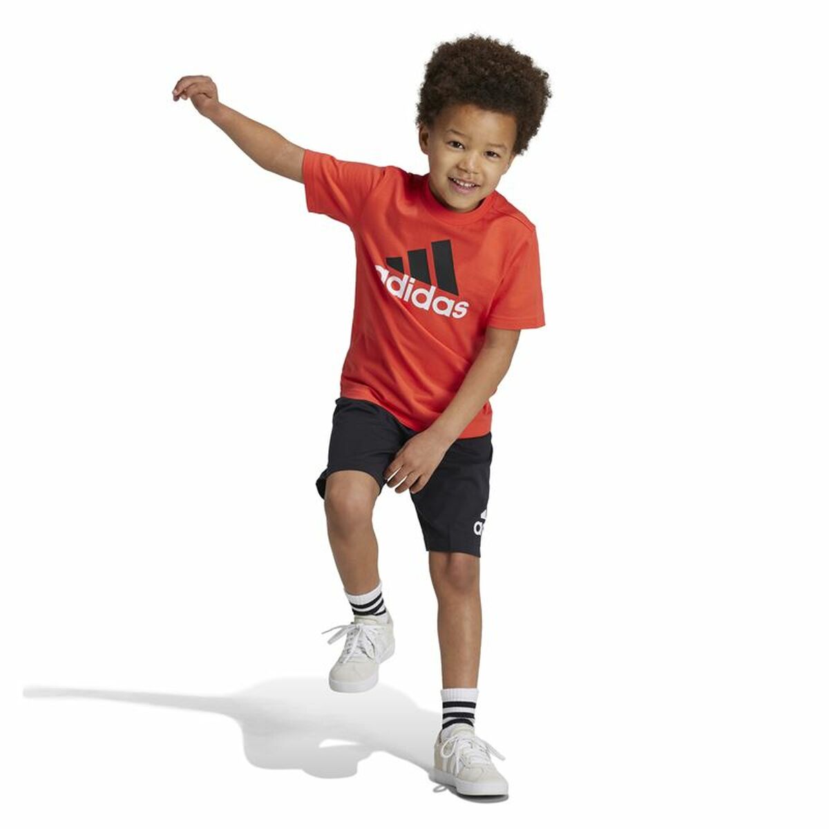 Children’s Sports Outfit Adidas Essentials Black Orange