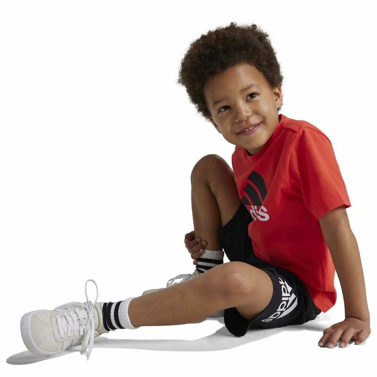 Children’s Sports Outfit Adidas Essentials Black Orange