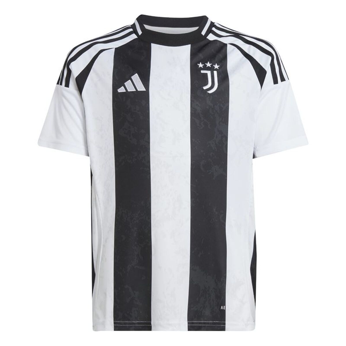 Children’s Short Sleeved Football Shirt Adidas Juventus 24/25 Home Black