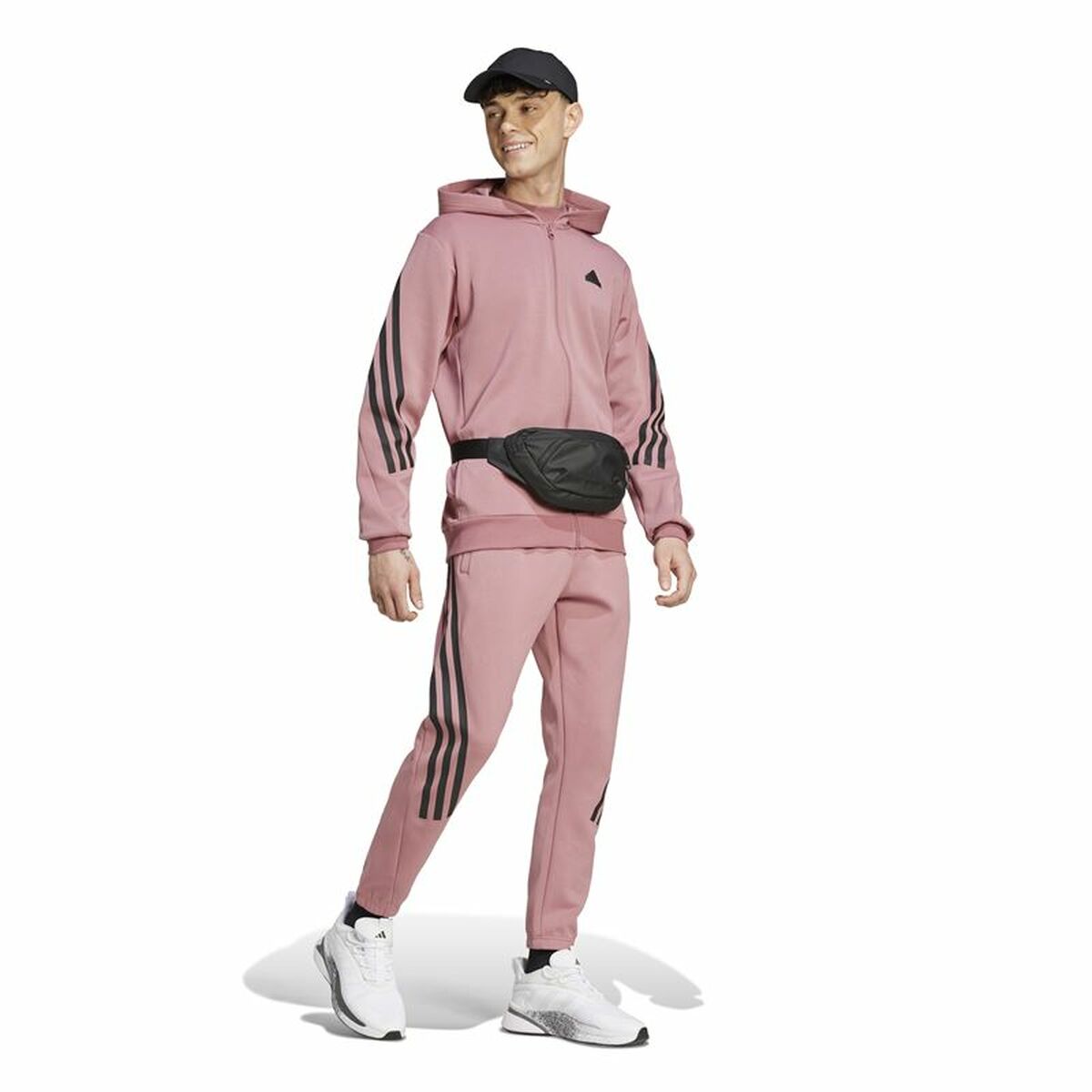 Mens Hoodie Adidas Future Icons 3 Bandas