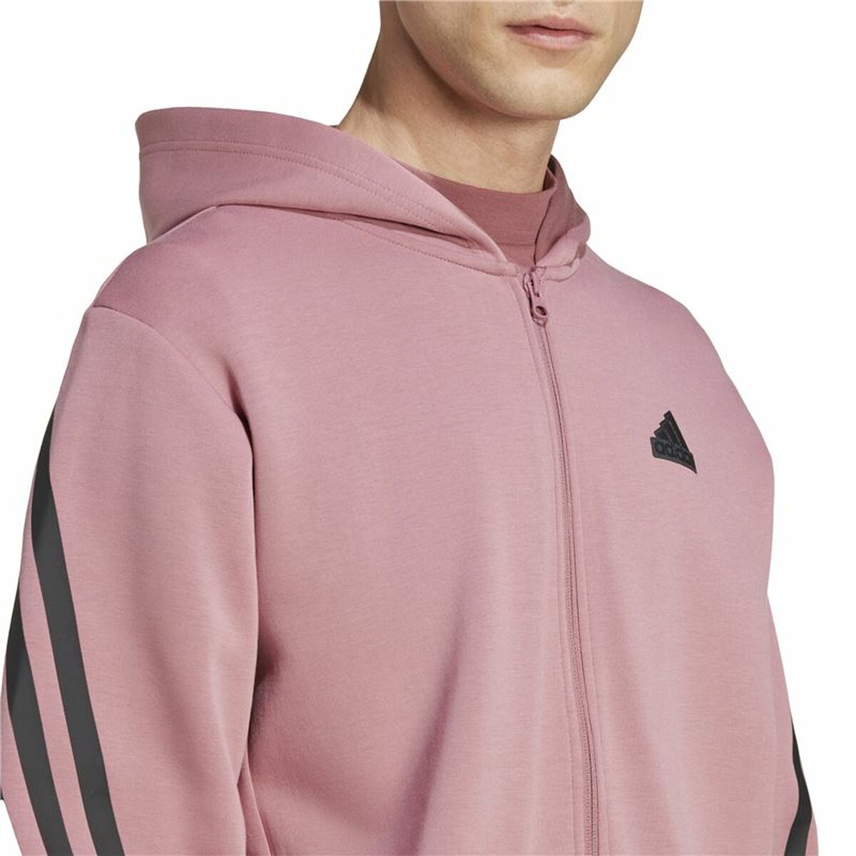 Mens Hoodie Adidas Future Icons 3 Bandas