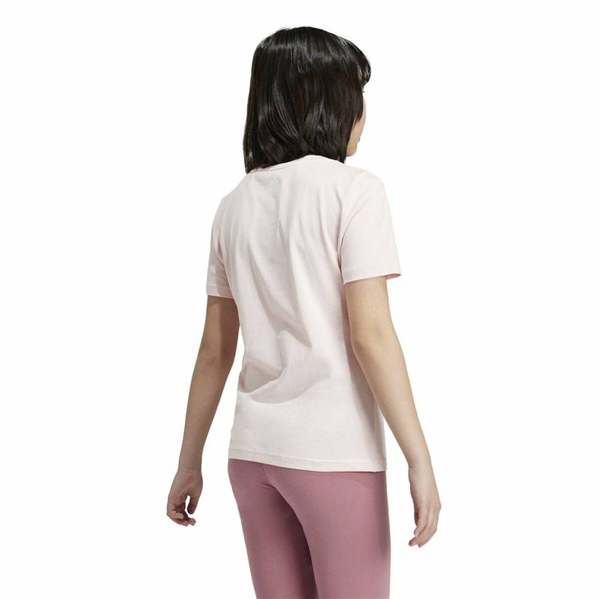 Child’s Short Sleeve T-Shirt Adidas Essentials Linear Logo Cotton Slim Fit