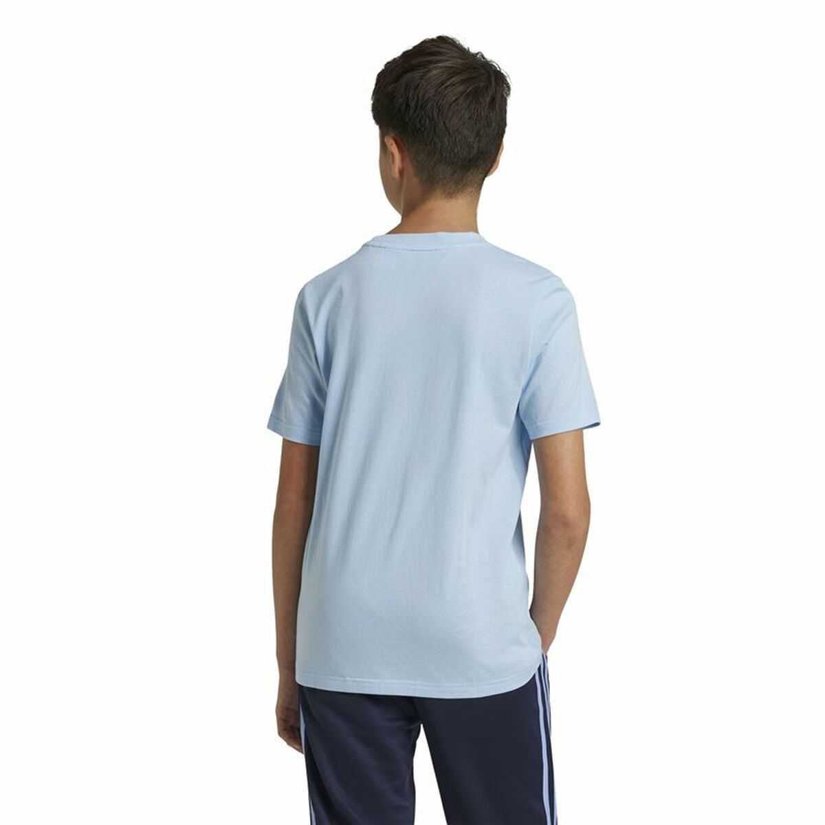 Unisex Short Sleeve T-Shirt Adidas Essentials Blue Sky blue