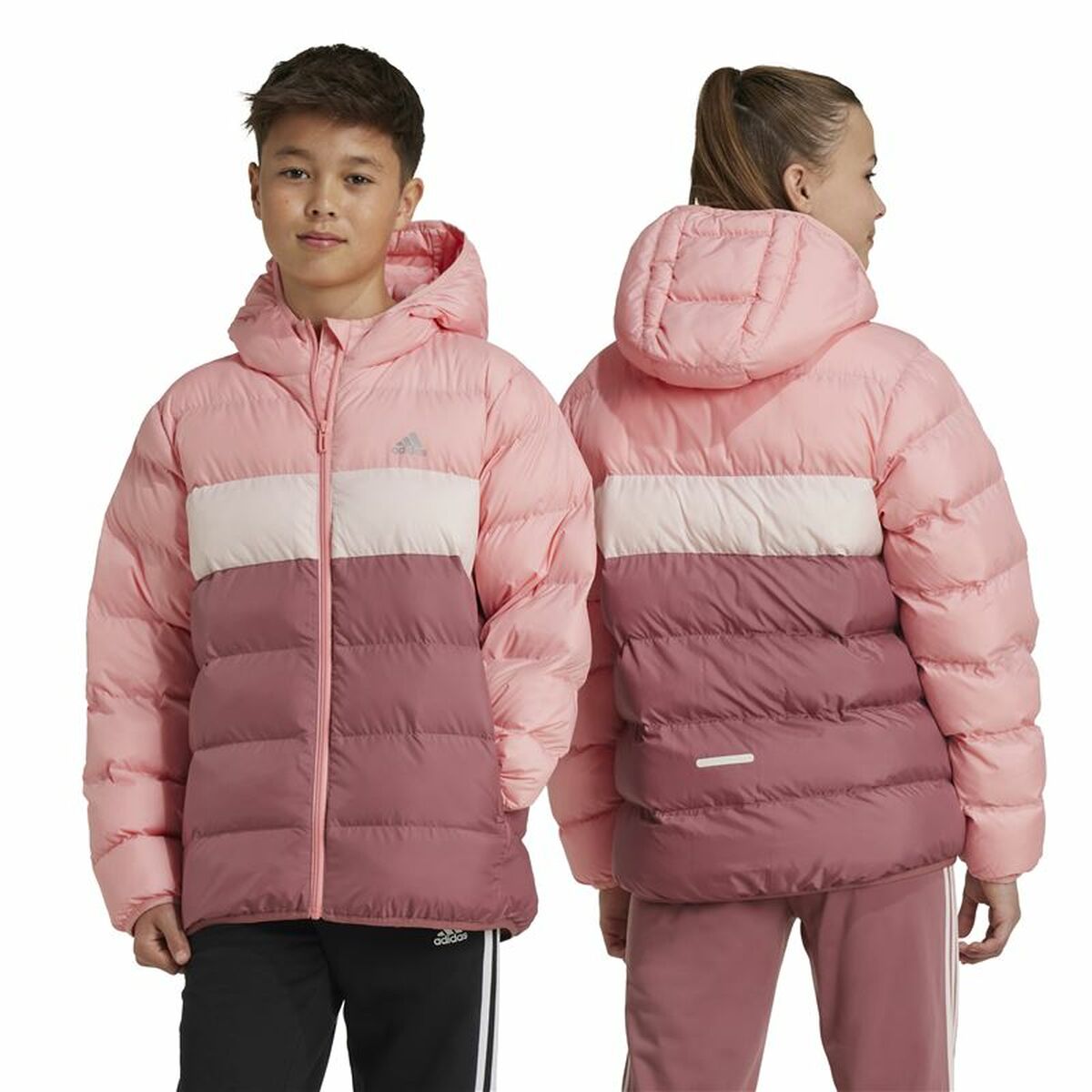 Children’s Sports Jacket Adidas Synthetic Down Pink