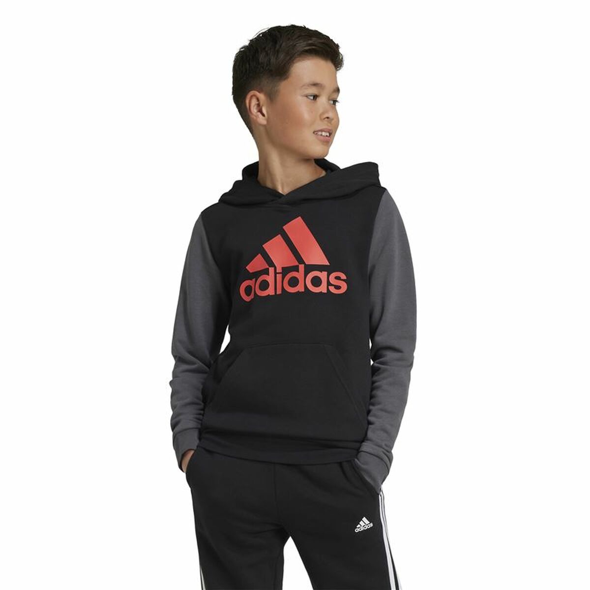 Hooded Sweatshirt for Girls Adidas Essentials Grey