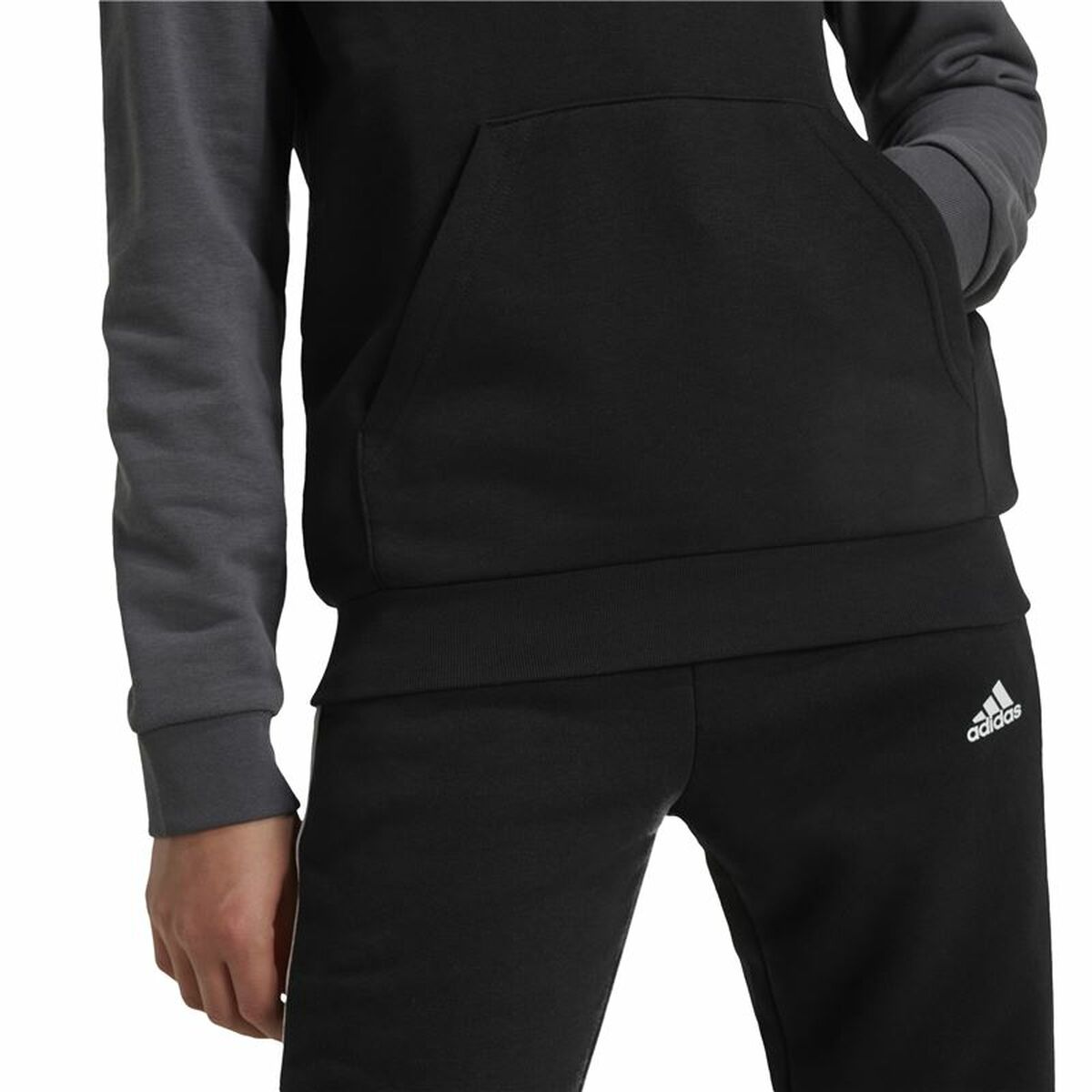 Hooded Sweatshirt for Girls Adidas Essentials Grey